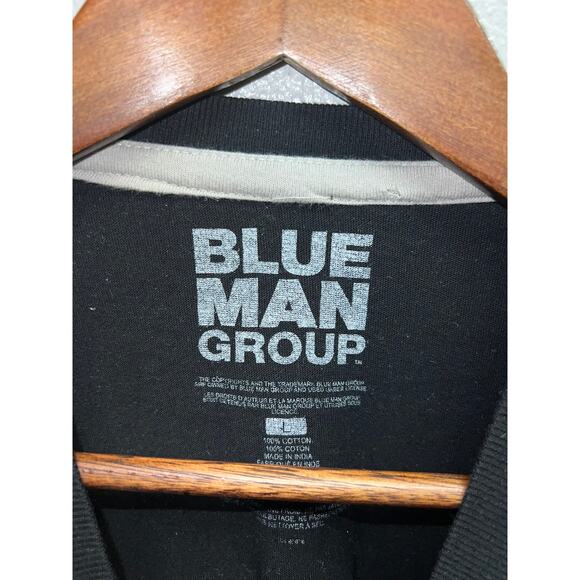 Blue Man Group Long Sleeve Shirt Marshmallow Throw Graphic Promo Tee Medium - Picture 5 of 9